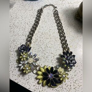 Joan Rivers classic Garden Bouquet statement floral necklace.
